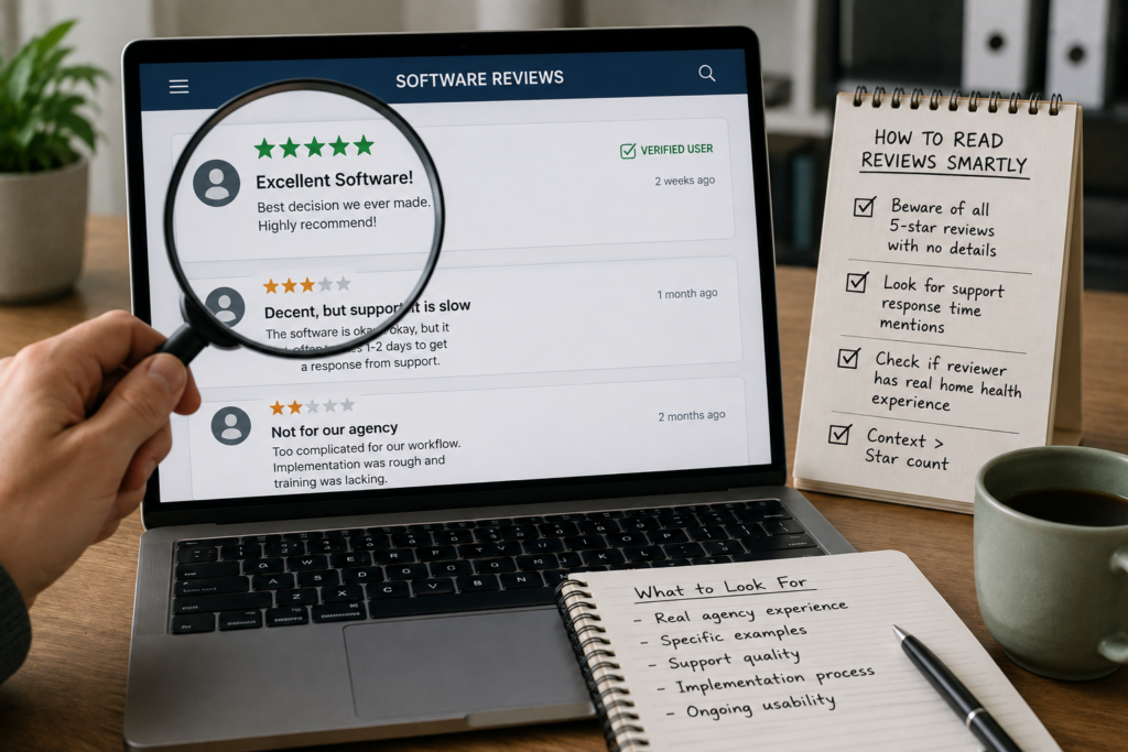 home health care software reviews
