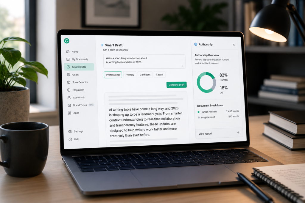 ai writing tools updates 2026